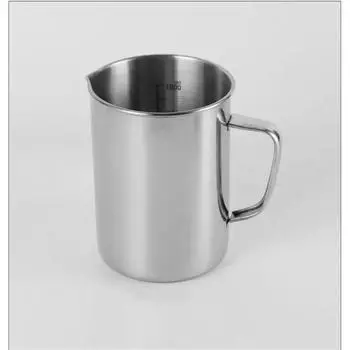 Мерный стакан из нержавеющей стали объемом 1000 мл с градуировкой, ручкой и шкалой, кувшин для молочной пены, кувшины для эспрессо для бара и вечеринки с кофе