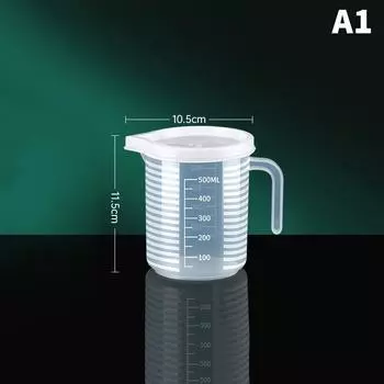 Мерный стакан с крышкой, специальное мерное ведро для магазина молочного чая, мерный стакан большой вместимости, прозрачный стакан, кухонные принадлежности для выпечки