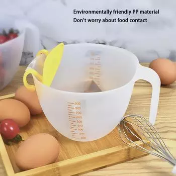 Мерный стакан со шкалой, кухонный фильтр, мерный стакан большой емкости, стакан для промывки риса, приспособление для выпечки, 1000 мл 1000ml