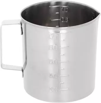 Мерный стакан Takagi из нержавеющей стали в коробке, 33,8 жидких унций (1000 куб.см)