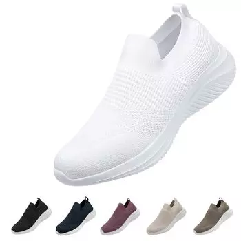 MERPHINE Бесшнуровочные для ходьбы в помещении Удобные для поездок на работу и стоячей работы Мужские кроссовки, Обувь, Обувь, Сетка, Легкие,