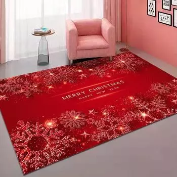 Merry Christmas дверные коврики красные коврики для ванной комнаты нескользящие рождественские украшения 40*60 CM