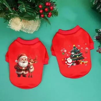 Merry Christmas Pet Puppy Dog Clothes Tree Snowflake Coat Apparel Hoodie Costume Christmas series pet clothes Hoodies l