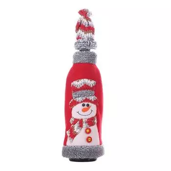 Merry Christmas Santa Wine Bottle Bag Cover Xmas Festival Party Table Decor Gift