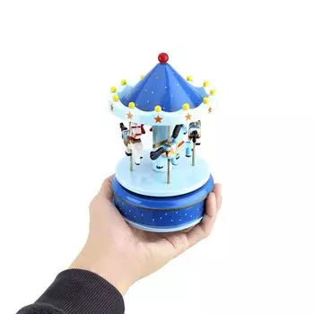 Merry-go-round music boxes Carousel Box Home Decoration Kid Toy Christmas Wedding Birthday Gift Music Boxes