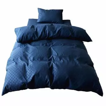 Merry Night Duvet клетчатый односпальный 150 x 210 японский быстросохнущий чехол, узор, темно-синий, длинный, прибл.. см, Глянцевый, Современный, Моющийся,