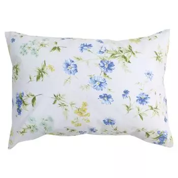 Merry Night Pillow Cover Blue 43 x 63 cm Zipper type Easy to insert pillow cotton Comfortable to the touch All seasons Washable Botanical Garden