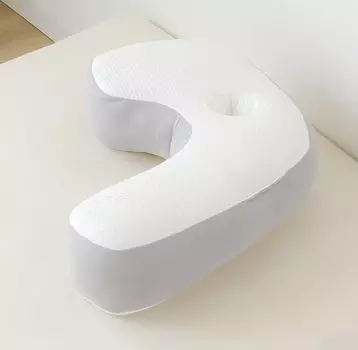 Merry Night Side Sleeping Body Support Uses Hollow Cause Ear Can Be Used For Both Right and Left Can Be Clean Ivory Pillow, Pillow, Pillow, Wadding,