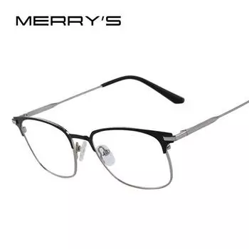 MERRY S DESIGN Мужские модные очки Деловая оправа для очков S 2085 чёрный