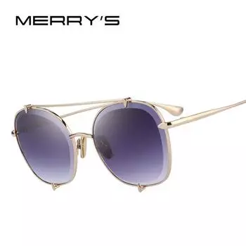 MERRY S DESIGN Женские классические солнцезащитные очки с градиентом UV400 Защита S 6279 серый