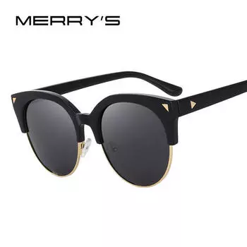 MERRY S DESIGN женские поляризационные солнцезащитные очки в стиле ретро, женские солнцезащитные очки «кошачий глаз», 100% защита от ультрафиолета, S 6111 зелёный