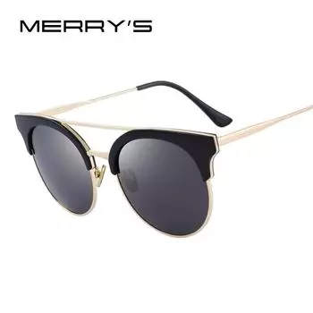 MERRY S DESIGN Женские поляризационные солнцезащитные очки «кошачий глаз» с двойным лучом, защита UV400 S 6505 розовый