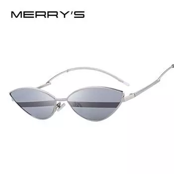 MERRY S DESIGN Женские солнцезащитные очки «кошачий глаз» Брендовые дизайнерские солнцезащитные очки UV400 Защита S 6512 красный