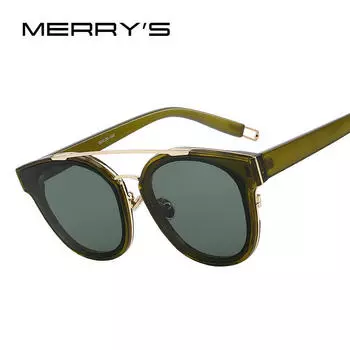MERRY S для женщин/мужчин, Новое поступление 2017 года, классические брендовые дизайнерские солнцезащитные очки со 100% защитой от ультрафиолета, S 8105 красный