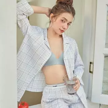 [MERRY][SET] Пижамный комплект Merry Seasonless - розовая и синяя клетка 90