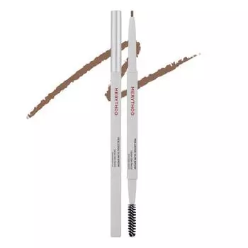 Merry Sword Lil Edge Slim Eyebrow Auto Pencil 0.08g, 02. Peanut Brown, 1 pc.