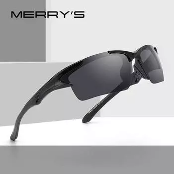 MERRYS DESIGN Мужские поляризованные солнцезащитные очки для занятий спортом на открытом воздухе Мужские очки UV400 Защита S9022 синий