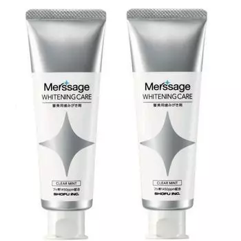 Mersage Отбеливающий уход 80 г 1450 частей на миллион x 2 [Shofu] (Стоматологический эксклюзив/квази-лекарство)