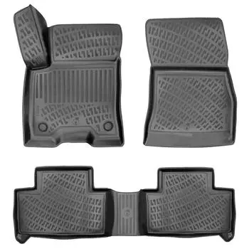 Мерседес Бенц EQB (После 2021 года) Высококачественные и прочные резиновые автомобильные коврики — без запаха, нескользящие, долговечные.