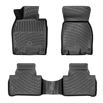 Мерседес Бенц EQE (После 2022 года) Высококачественные и прочные резиновые автомобильные коврики — без запаха, нескользящие, долговечные.