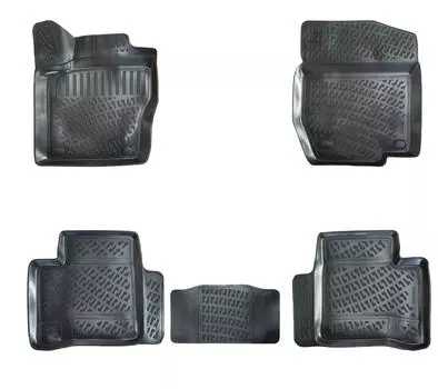 Мерседес-Бенц ML серии W164 63 AMG (2006-2011 гг.) Высококачественные и прочные резиновые автомобильные коврики — без запаха, нескользящие, долговечные.