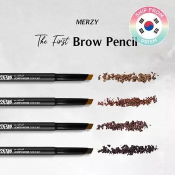 Merzy The First Карандаш для бровей 0,3 г*2 шт. / 4 цвета / Двойная упаковка / Автокарандаш / Водо- и маслостойкий #B1*2ea