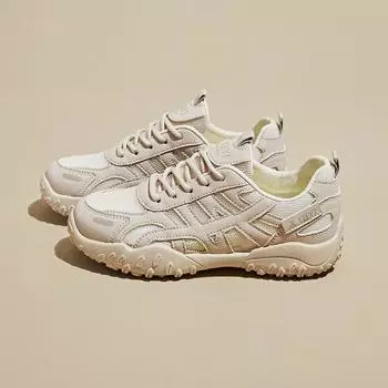 Mesh breathable shoes women s new summer thin versatile casual sports shoes children s models 35 бежевый