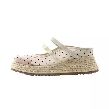 Mesh breathable single shoes women s new summer retro temperament casual flat-bottomed fisherman shoes 35