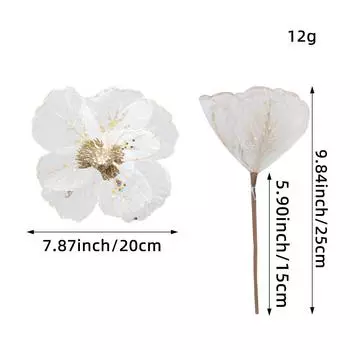 Mesh Christmas Flower Decoration Props, Christmas Tree Fabric Arrangement Flower Party Arrangement Diy Fake Flower Accessories