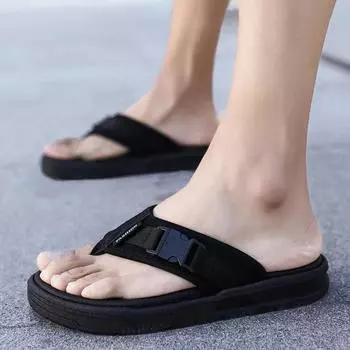 Mesh Flip-flops Summer Men Casual Beach Shoes Couple Outside Breathable Footwear Comfortable Sandals Anti-slip Platform Slippers 36 белый
