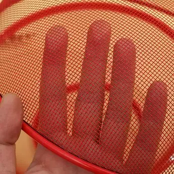 Сетчатая корзина для фруктов с крышкой, предотвращающая мухи, кухонная корзина, держатель для овощей, фруктов синий