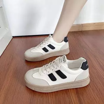 Mesh German Training Shoes Little White Shoes Women s New Summer Mesh Shoes Breathable Thin Versatile Platform Retro Board Shoes 35 чёрный