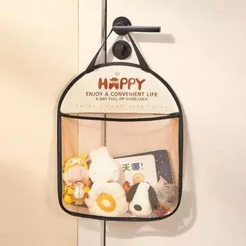 Сетчатая подвесная сумка большой емкости, водонепроницаемая, легко повесить носки, сумка для хранения игрушек, подвесной органайзер для ванной комнаты Single Layer