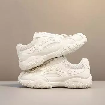 Mesh lace-up sneakers new summer rubber sole running shoes women s breathable hiking shoes 35