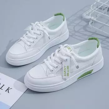Mesh little white shoes women s 2025 spring new Korean version female student baseplate shoes casual shoes breathable women s shoes K1002 35