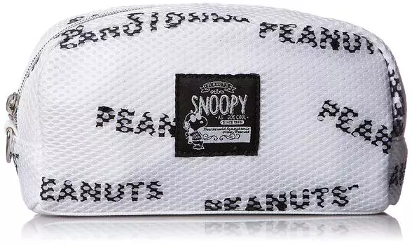 Mesh Logo Joe Cool Full Open Pencil Case Pencil [Snoopy] mams-0131b Case/WH(0134)