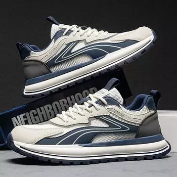 Mesh men s shoes 2025 new spring and summer casual sports shoes men s platform Forrest Gump tide shoes students and teenagers 39