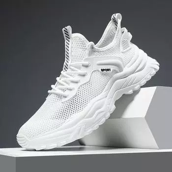 Mesh one-pedal lazy shoes summer breathable new lightweight wear-resistant casual sports shoes versatile trendy running shoes 39