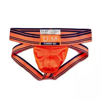 Mesh POP Jock Strap Ass Wallet Bikini Sexy Shapewear Adult Underwear Plump Butt Muscular GTLINE Favolic O-back Men s Men s gt-dm-0014 (2XL,Orange)