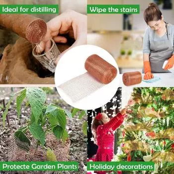 Mesh Roll Knitted Wire Mesh Rustproof Mesh Roll For Rodent Mesh Fabric Hole Filler For Garden House Ideal For Distilling