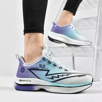 Mesh running shoes men s rotating buckle teenager middle school student non-slip and wear-resistant breathable shock-absorbing sports shoes soft sole 33