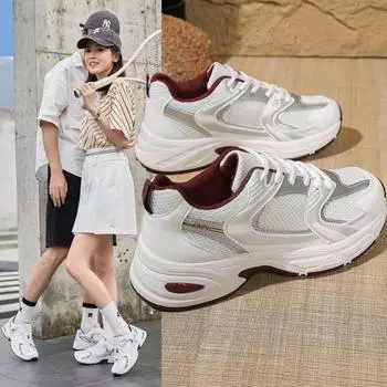 Mesh Sports Shoe Are Casual Running Round Toe Sports Women s Breathable Lightweight Comfortable Low Tie Shoes for Outdoor Hiking 36