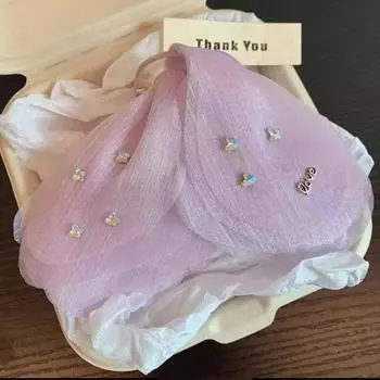 Mesh Tulle Butterfly Grab Clip Elegant Hair Decorate Headband Hair Claw Clip Hair Accessories Gift Headdress