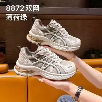 Mesh women s summer new thick-soled versatile lightweight heightening breathable thin casual sports shoes 40