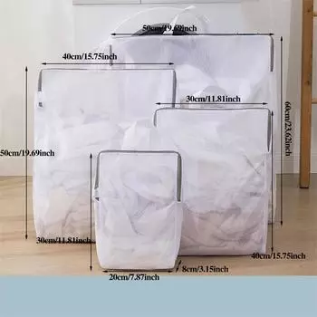 Mesh Zipped Laundry Bag Polyester Net Anti-Deformation Underwear Bra Clothes Mesh Bags For Home Washing Machines