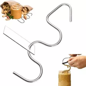 Мешалка для арахисового масла, инструмент для смешивания арахисового масла из нержавеющей стали подходит для банок емкостью от 12 до 30 унций для смешивания различного масла и варенья 1 set