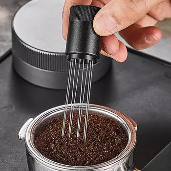 Мешалка для кофе, распределитель молотого инструмента для перемешивания со стойкой, 8 контактов, для эспрессо для тяжелых условий эксплуатации