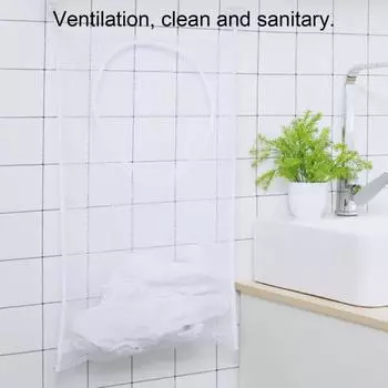 Мешки для белья, сетчатая настенная большая вместимость, экономит место, дверная подвесная корзина для белья для грязной одежды 1 белый