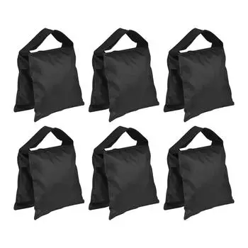 Мешки для фотосъемки, противовес, мешок с песком, сверхмощный мешок с песком для студийной фотографии 2 pcs чёрный