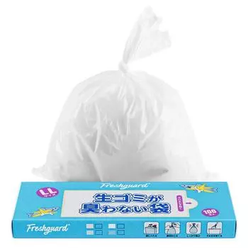 Мешки для мусора EMSgo, мусор, мусор, утилизация мусора, утилизация подгузников для взрослых, толщина, пластиковая коробка для домашних животных и детей, 3 цвета в наличии, с защитой от запаха LL/100 шт., мешки, белый
